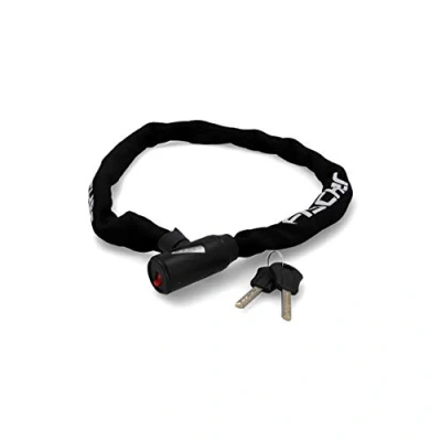 Image of FISCHER 50463 Unisex Adult Chain Lock Neoprene 100 cm 6 mm Key Bicycle Lock, Normal
