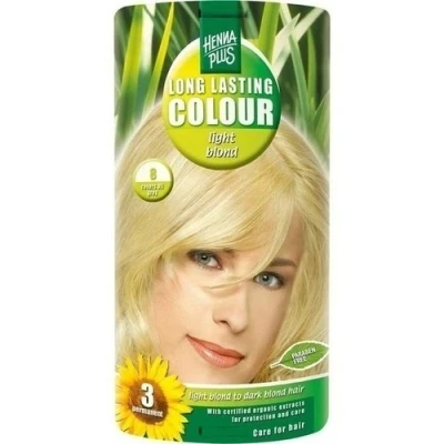 Image of Henna Plus Long Lasting Colour Light Blonde 8 100 ml