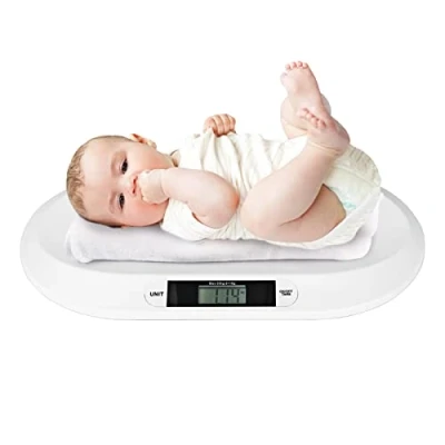 Image of Trintion Baby Weighing Scale 20kg Digital Infant Pet Scales Capacity 55 * 32cm Small Animal Monitor Health Growth