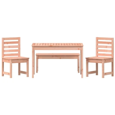 Image of vidaXL 4 Piece Garden Dining Set Solid Wood Douglas