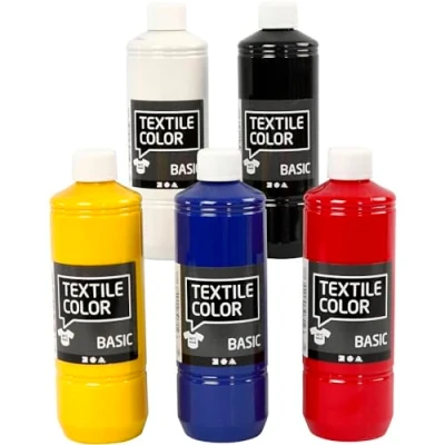Image of Textile Color, primary colours, 5x500ml