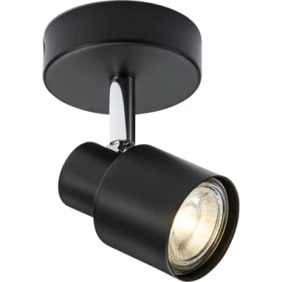 Image of KnightsBridge 230V GU10 Single Spotlight Matt Black