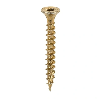 Image of TIMCO C2 Clamp Fix Multi Purpose Premium Screws TX Double Countersunk Yellow 4.0 x 35 Box of 200
