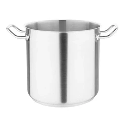Image of Vogue Stainless Steel Deep Stock Pot 24cm