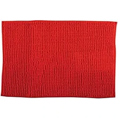 Image of MSV Bath Mat Chenille 60 x 90 cm Red