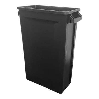 Image of Chabrias Ltd Slim Bin Recycling Container, Space Saving Design, Rectangular for Home Office Kitchen (1, Black 87 Litre)
