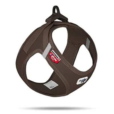 Image of Curli Clasp Softshell Vest Harness Brown 2XS