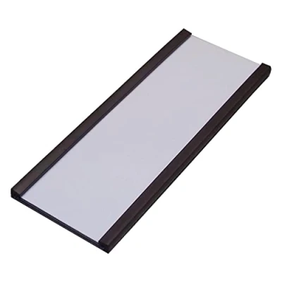 Image of Magnetic Label Holder, Strips with Protective Films. Paper Inserts and Plastic Protectors. Racking Labels Shelf Sign (30Mm X 80Mm), Pack of 100