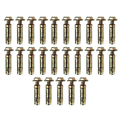 Image of M8 x 40mm Loose Bolt Shield Anchor Heavy Duty Wall Plug Pack 25