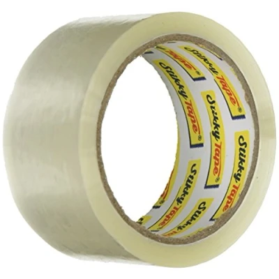Image of Stikky 48 mm x 66 m Low Noise Packing Tape Brown (Pack of 6)
