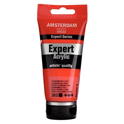 Image of Amsterdam Expert: Artists Acrylic Paint :75ml CADMIUM RED LIGHT (303) Series 4