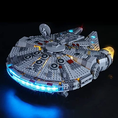 Image of GEAMENT Light Kit Compatible with LEGO Star Wars Millennium Falcon 2019 for 75257 Starship Model (Building Set Not Included)