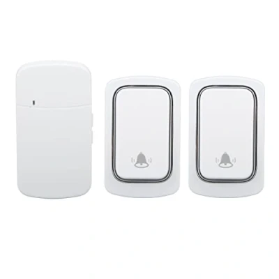 Image of Self powered doorbell set, IP68 waterproof pager Plug in Sun Proof 2 wireless transmitter without battery for home villa AC 100V ‑ 230V UK
