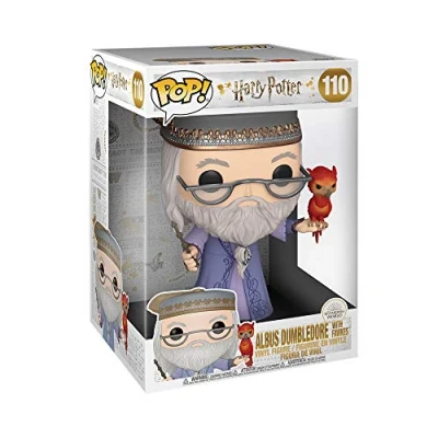 Image of Funko POP! HP: Harry Potter 10&quot; Albus Dumbledore With Fawkes Collectable Vinyl Figure Gift Idea Official Merchandise Toys for Kids &amp; Adults Movies Fans Model Collectors
