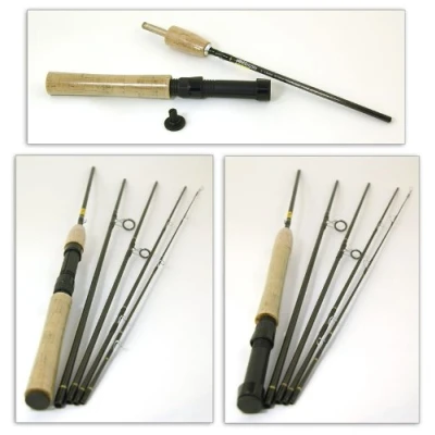 Image of Bison 5 Section Convertible Travel Fly/Spinning Rod 8&#039; #4/6
