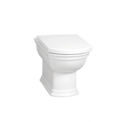 Image of Vitra V Care Smart Essential Wall Hung Bidet Shower Toilet Pan and Seat 5674B003 6103