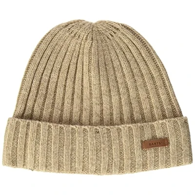 Image of Barts Men&#039;s Haakon Turnup Beanie Hat, Sand, UNI