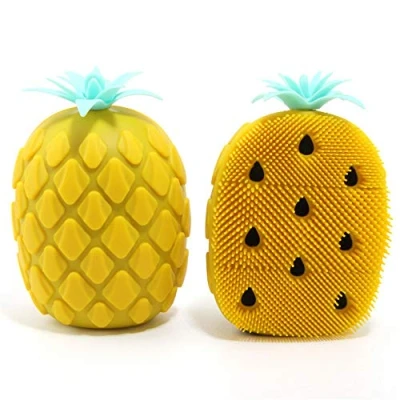Image of 1Pc Silicone Bath Body Brush Exfoliating Back Scrubber Facial Cleansing Gentle Massage