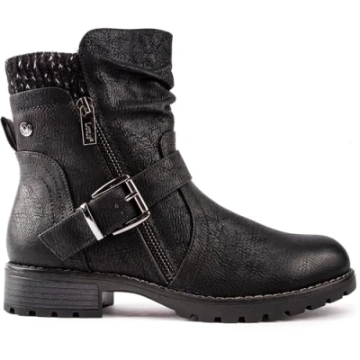 Image of Lotus Women&#039;s Jemma Combat Boot, Black, 6 UK