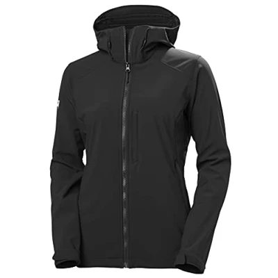 Image of Helly Hansen Womens Paramount Hood Softshell Jacket, M, Black
