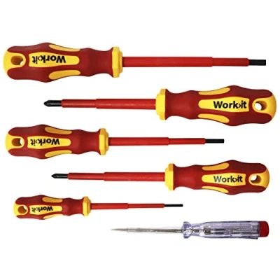 Image of Home&gt;it Work&gt;it® VDE 6 Piece Screwdriver Kit