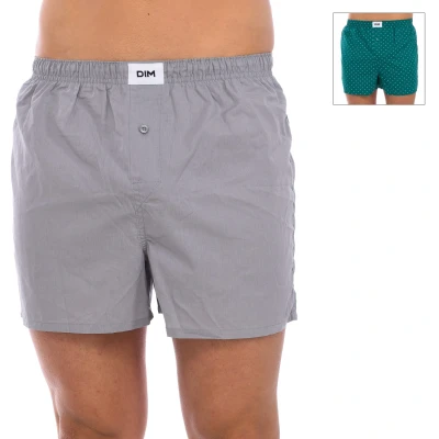 Image of Dim Mens Pack 2 Boxers Ecosmart with elastic band D0ARM man Multicolour Size Medium