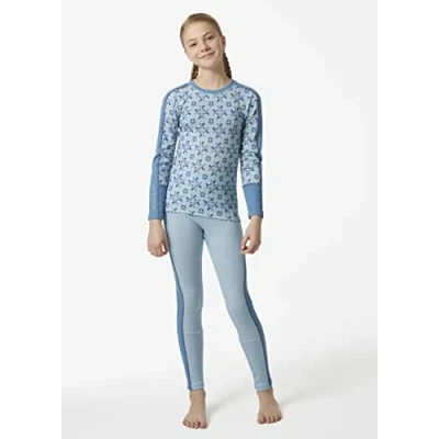 Image of Helly Hansen Jr Graphic LIFA Merino Set Junior Unisex Baby Troope Blue