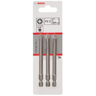 Image of Bosch 2607001583 Extra Hard Screwdriver Bit for Pozidriv Cross Head Screws