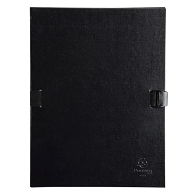 Image of Exacompta Ref 21516E Expanding Folder with N&#039;Clip 240 x 320mm in Size, Suitable for Holding A4 Documents, Secure Wraparound Clip Closure Violet Colour