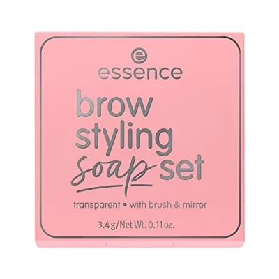 Image of essence brow styling soap set, eyebrows, transparent, fixing, instant result, long lasting, intense, natural, vegan, microplastic particles free, nanoparticles free (3.4 g)