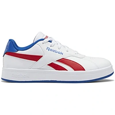Image of Reebok Baby Boys AM Court Sneakers, FTWR White/Vector Blue/Vector Red, 4 UK Child