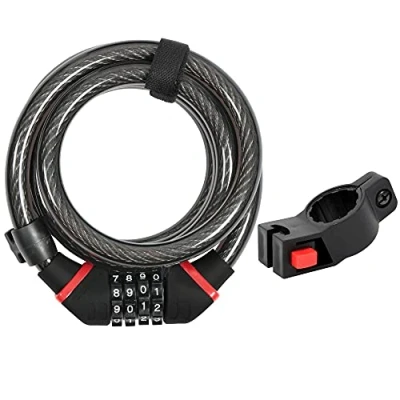 Image of Zefal 4914B K Traz C6 Code Cable Lock, Black, 180 cm