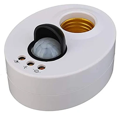 Image of POFET LED Light AC110V 240V E27 Bulb Base Infrared IR Sensor Automatic Wall Lamp Holder Socket PIR Motion Switch Detector