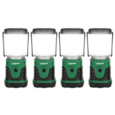 Image of Lepro Camping Lantern, Portable Mini Light, 4 Lighting Modes, Water Resistance IPX4, Suit for Camping, Hiking, Fishing, Emergency, Power Cuts and More, 3 AA Battery Powered, Pack of