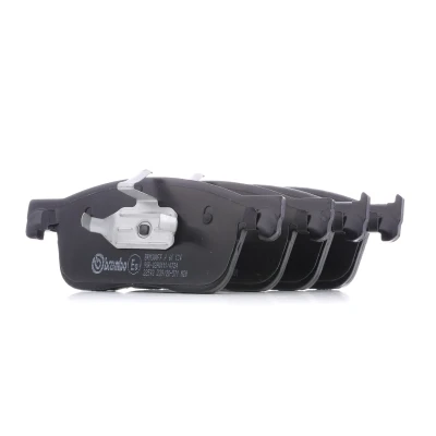 Image of 155253709 Brake pad set BREMBO P 61 134 excl. wear warning contact with anti squeak plate, piston clip without accessories PEUGEOT: Traveller
