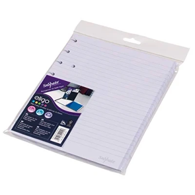 Image of Snopake Eligo A5 ReOrganiser Project Book Refill Paper [Pack of 1] Ref: 15864, White