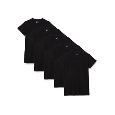 Image of Berydale Multipack of 5: Women&#039;s T Shirt with V Neck in Black, XS