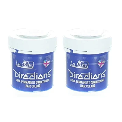 Image of La Riche Directions Semi Permanent Hair Colour Dye x2 Pack Pastel Blue