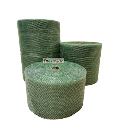 Image of Realpack Recyclable Antistatic Green Eco Friendly Bubble Wrap Small 300mm/500mm/750mm (500mm x 50m)