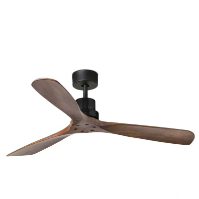 Image of Lantau Matt Black Ceiling Fan With DC Motor 2700K