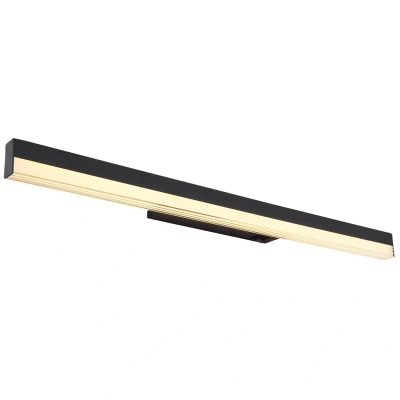 Image of Sallo 60cm Integrated LED Wall Lamp Matt Black 3000 K