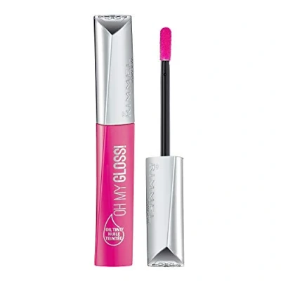 Image of Rimmel Oh My Gloss Oil Tint Lip Gloss, Modern Pink