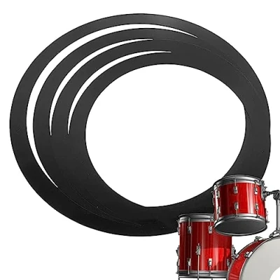 Image of Drum Mute Ring Percussion Accessories Mutes Supply, Snare Practice Supply for Family Members as Fanelod