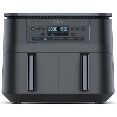 Image of Ninja 6 in 1 Dual Zone DZ300UK Air Fryer Gun Metal Grey, Black,Silver/Grey