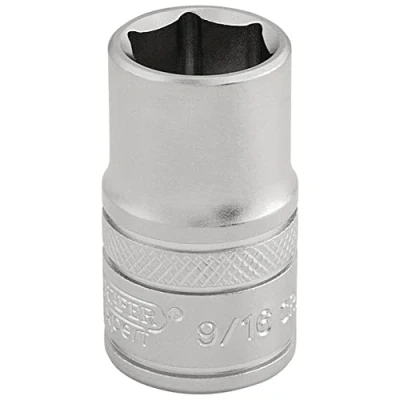 Image of Draper 6 Point Imperial Socket, 1/2&quot; Sq. Dr., 9/16&quot;
