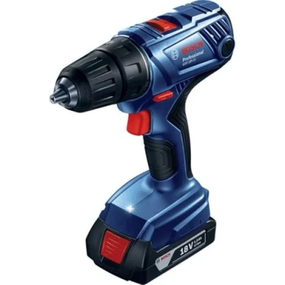 Image of Bosch Professional 18V System GSR 21 cordless combi drill (including 2x 2.0 Ah battery + GAL 40 charger, in L BOXX 136)