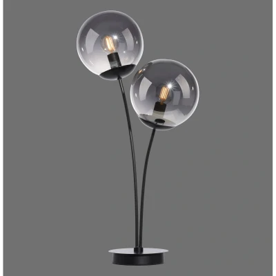 Image of Big Widow Table Lamp Black 2xE14