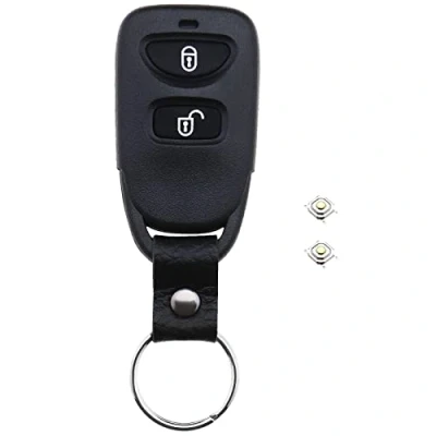 Image of the Lord of Tools Car Key Case Compatible with Hyundai Elantra Santa Fe Matrix Trajet Replacement Keyless Entry Smart Remote Fob Shell Housing 2 Button