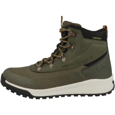Image of FILA Men&#039;s HIKEBOOSTER mid Backpacking Boot, Olive Night, 8 UK