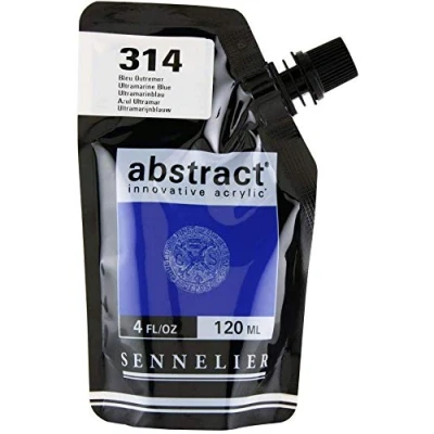 Image of Sennelier Abstract Innovative Acrylic Artist Paint Pouch 120ml (314 Ultramarine Blue)